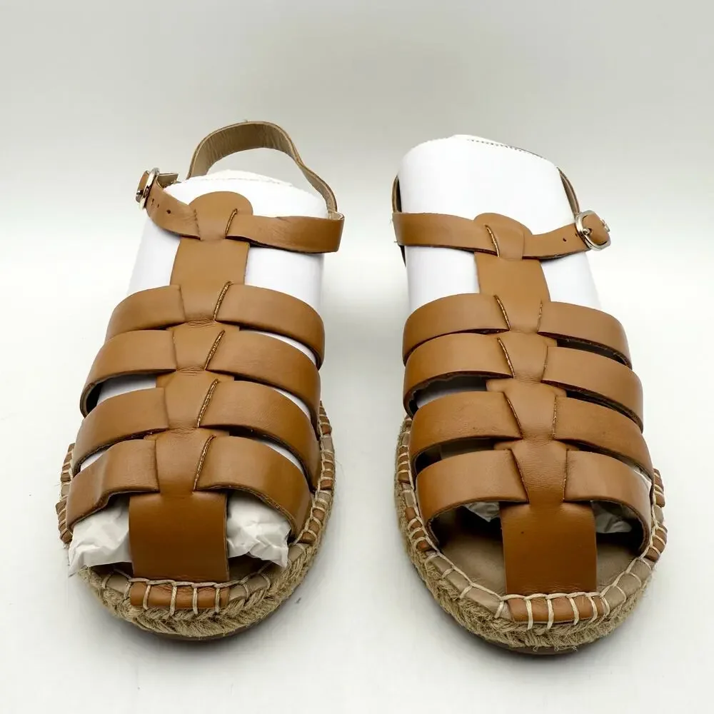 Sam Edelman Kids Kora Sandals US 12 EU 29.5 Brown Leather NIB